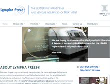 Tablet Screenshot of lympha-press.com